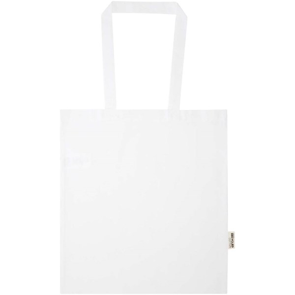 Obrázky: Bílá nákupní taška 180 g, GRS bavlna/RPET, Obrázek 5