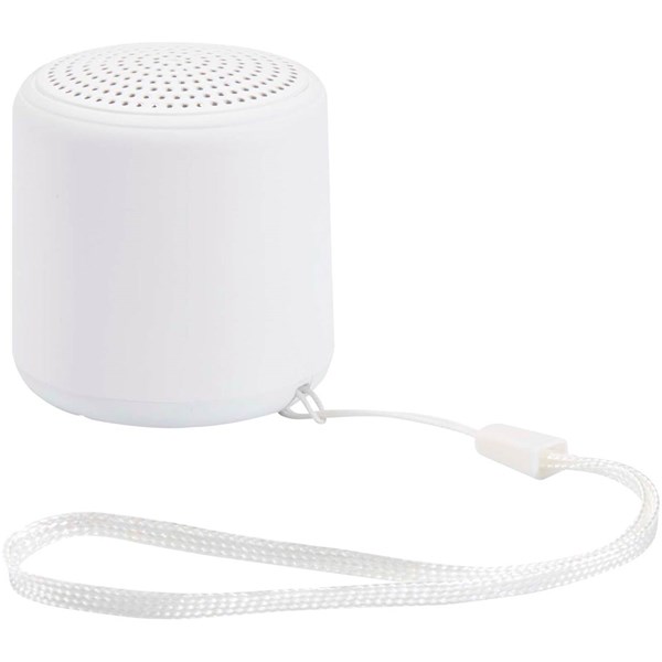 Obrázky: Bílý 3W bezdrát. Bluetooth® reproduktor z rec. ABS, Obrázek 3