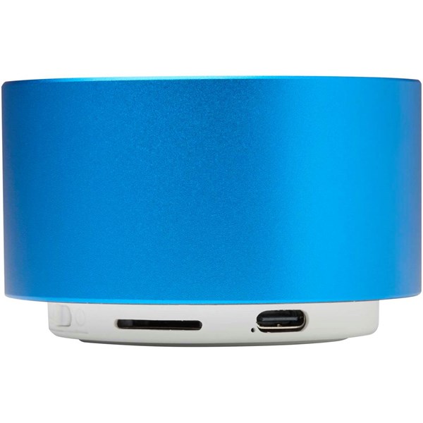 Obrázky: Modrý 3W Bluetooth® reproduktor z rec. hliníku, Obrázek 2