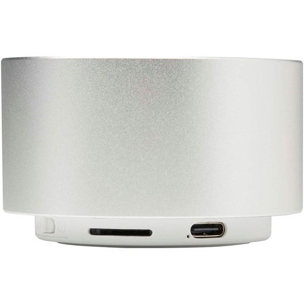Obrázky: Stříbrný 3W Bluetooth® reproduktor z rec. hliníku, Obrázek 2