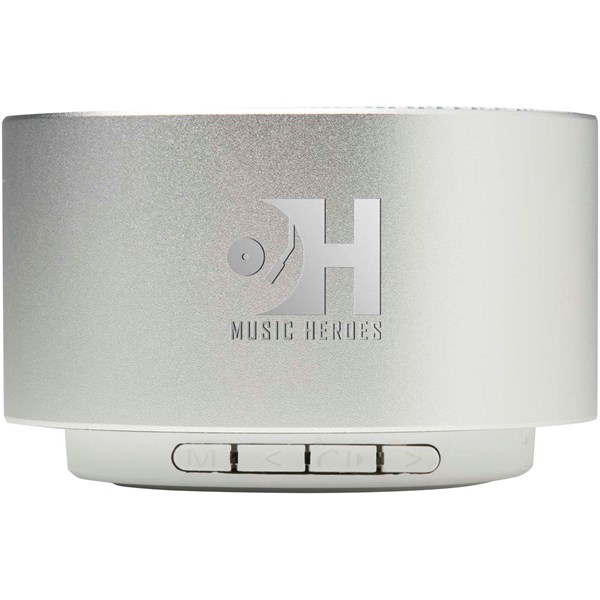 Obrázky: Stříbrný 3W Bluetooth® reproduktor z rec. hliníku, Obrázek 6