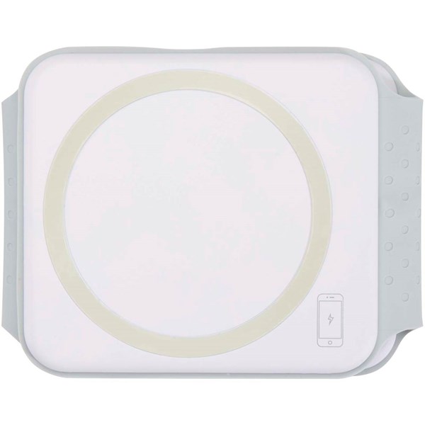 Obrázky: Bílá skládací bezdrát. nabíječka 3v1/15W z rec. ABS, Obrázek 6