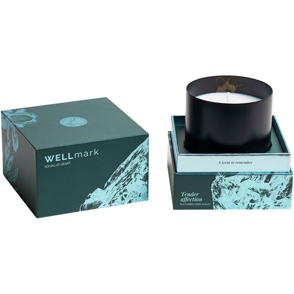Obrázky: Wellmark vonná sójová svíčka 210g, černá, Obrázek 7