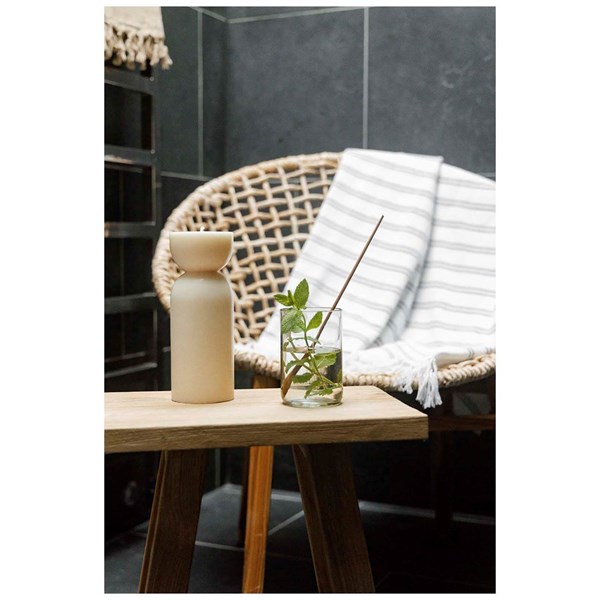 Obrázky: Bio svíčka střední velikosti, krémově bílá, Obrázek 3