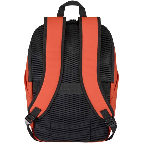 Obrázky: Cihlový rolovací batoh 18L na notebook 15″z PU kůže, Obrázek 2