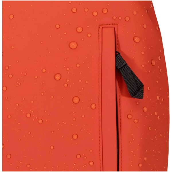 Obrázky: Cihlový rolovací batoh 18L na notebook 15″z PU kůže, Obrázek 3