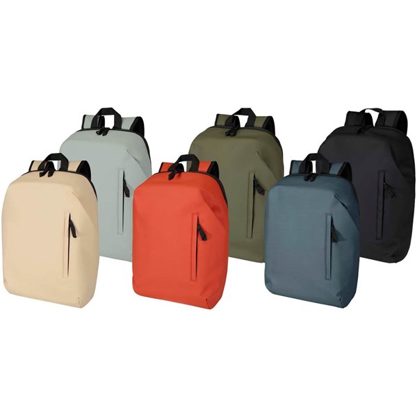 Obrázky: Cihlový rolovací batoh 18L na notebook 15″z PU kůže, Obrázek 7