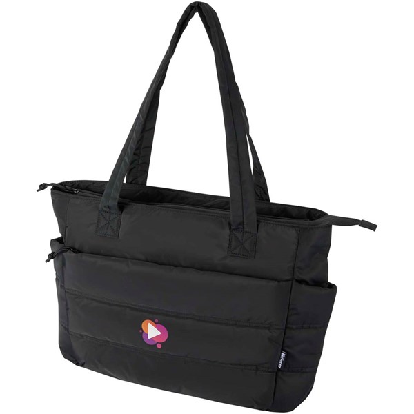 Obrázky: Černá taška na notebook 15,6″ z rec.GRS, 18L, Obrázek 3