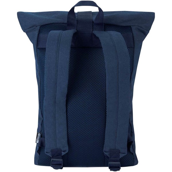 Obrázky: Modrý rolovací batoh 16L na notebook 14″, Obrázek 2