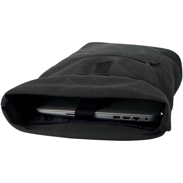 Obrázky: Černý rolovací batoh 16L na notebook 14″, Obrázek 6