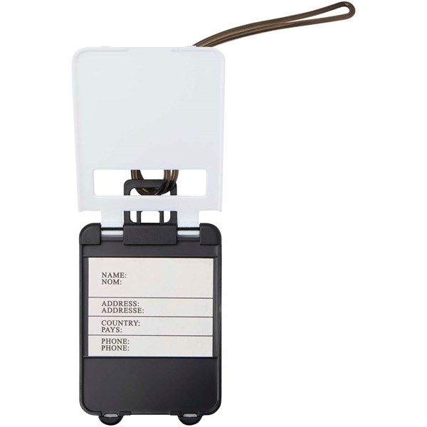 Obrázky: Plastový štítek na zavazadlo, bílý, Obrázek 5