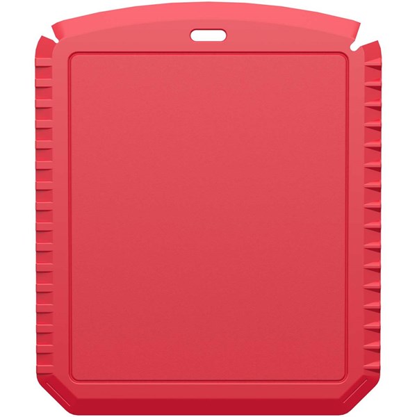 Obrázky: Obdélníková škrabka na led z rec. plastu, červená, Obrázek 4