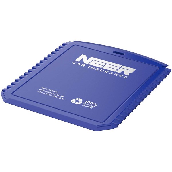 Obrázky: Obdélníková škrabka na led z rec. plastu, modrá, Obrázek 6