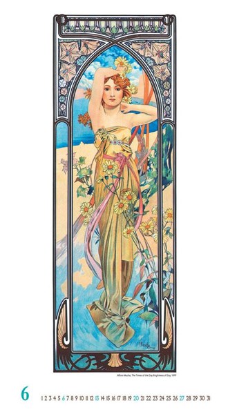 Obrázky: ALFONS MUCHA, nástěnný kalendář 330x600 mm, Obrázek 10
