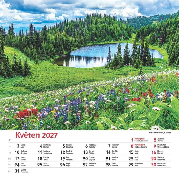 Obrázky: SVĚT TICHA, nástěnný kalendář 330x330 mm, Obrázek 9