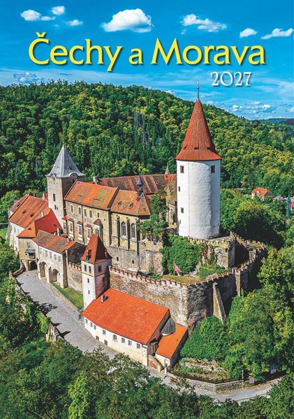 Obrázky: ČECHY A MORAVA, nástěnný kalendář 340x485 mm