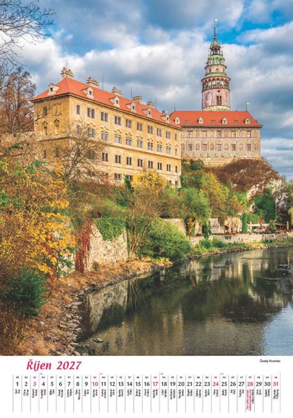 Obrázky: ČECHY A MORAVA, nástěnný kalendář 340x485 mm, Obrázek 3
