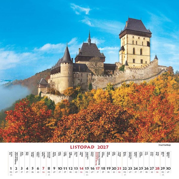 Obrázky: ČESKÉ PAMÁTKY, nástěnný kalendář 330x330 mm, Obrázek 4