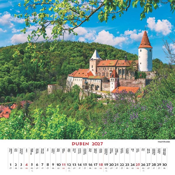 Obrázky: ČESKÉ PAMÁTKY, nástěnný kalendář 330x330 mm, Obrázek 8