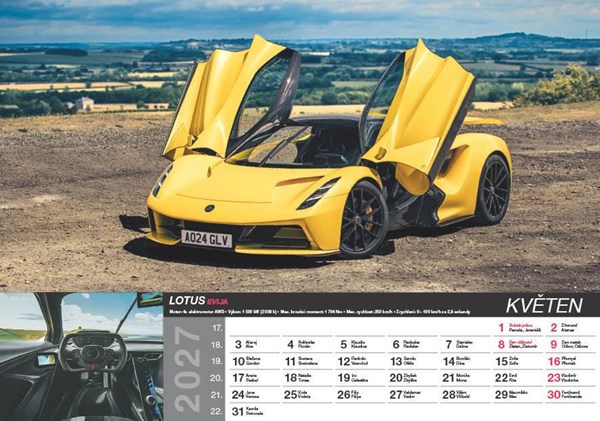 Obrázky: FAST CARS, nástěnný kalendář 485x340 mm, Obrázek 9