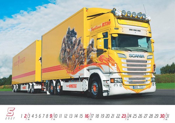 Obrázky: TRUCKS, nástěnný kalendář 485x340 mm, Obrázek 9