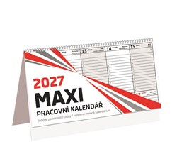 Obrázky: Stolní týdenní bezobrázkový kalendář MAXI