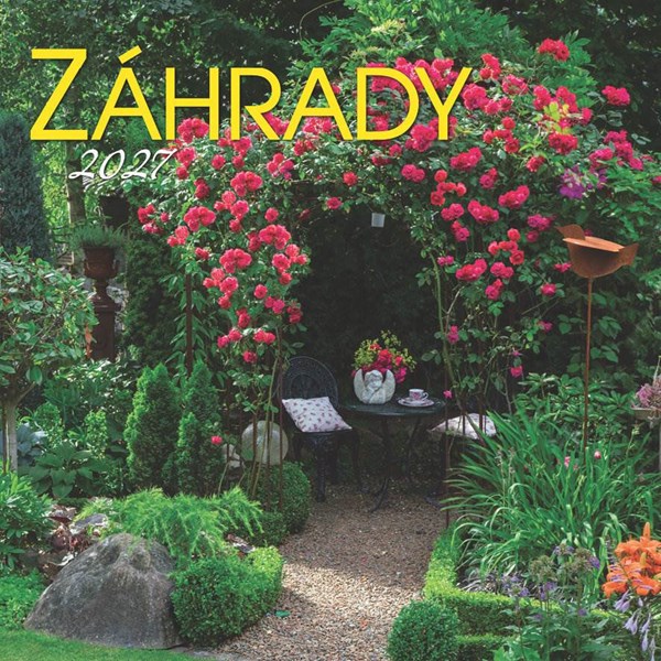 Obrázky: ZÁHRADY, nástenný kalendár 330x330 mm