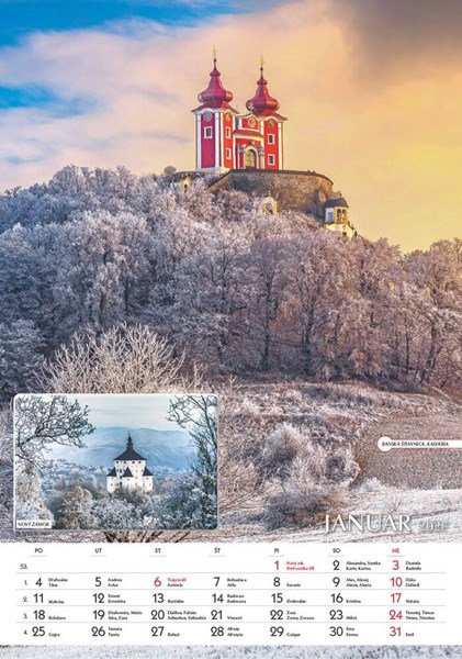 Obrázky: SPOZNÁVAME SLOVENSKO, nástenný kalendár 340x485 mm, Obrázek 2