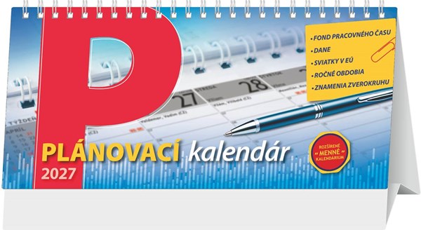 Obrázky: PLÁNOVACÍ KALENDÁR, stolový kalendár, 297x138mm