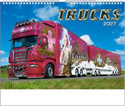 Obrázky: TRUCKS, nástěnný kalendář 485x340 mm