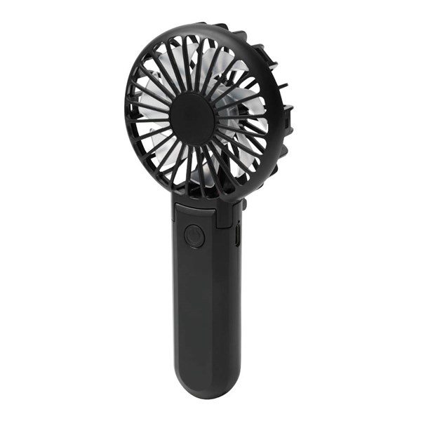 Obrázky: Přenosný skládací ventilátor s USB-C kabelem, černý
