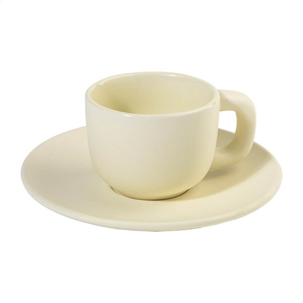 Obrázky: 2ks šálků 85ml s podšálkem na espresso, béžové, Obrázek 4