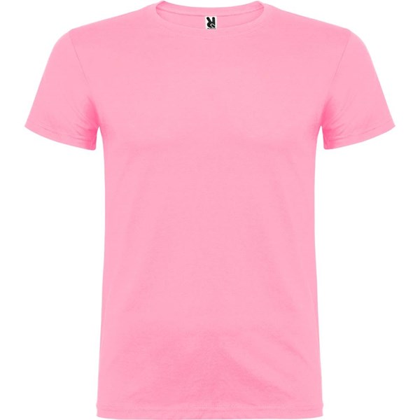 Obrázky: Hedvábně růžové unisex triko Beagle 155, XL, Obrázek 2