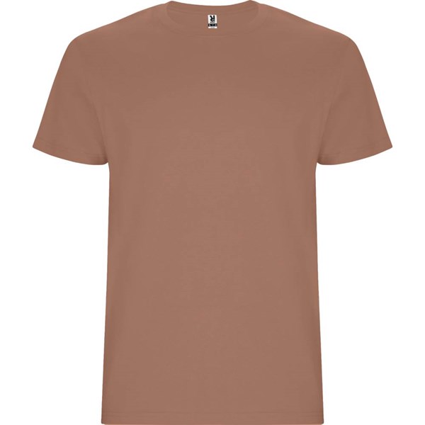 Obrázky: moka hnědé unisex triko Stafford 190, XXXL, Obrázek 2
