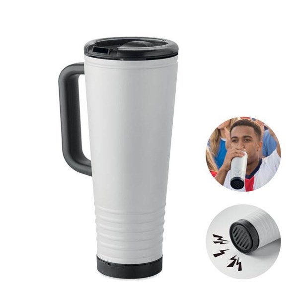 Obrázky: Bílý termohrnek Howler Cup 700 ml, Obrázek 2