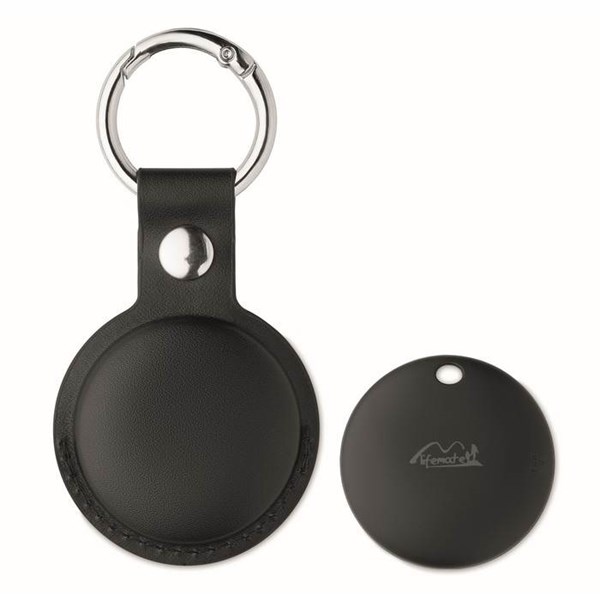 Obrázky: Černý lokátor s PU pouzdrem Apple Find My / Google Find, Obrázek 2