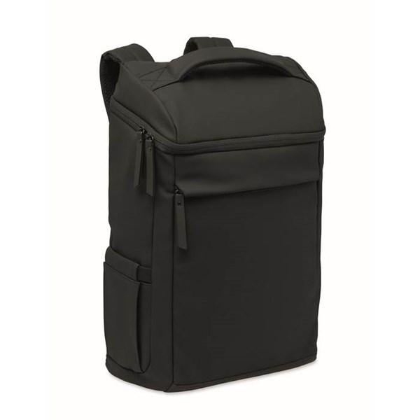 Obrázky: Černý 15" PU batoh na notebook