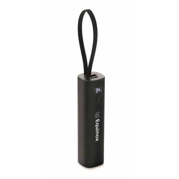 Obrázky: Černá powerbanka 5000 mAh PD 20W, Obrázek 9