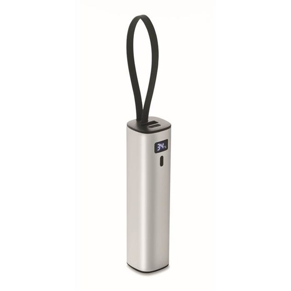 Obrázky: Matně stříbrná powerbanka 5000 mAh PD 20W