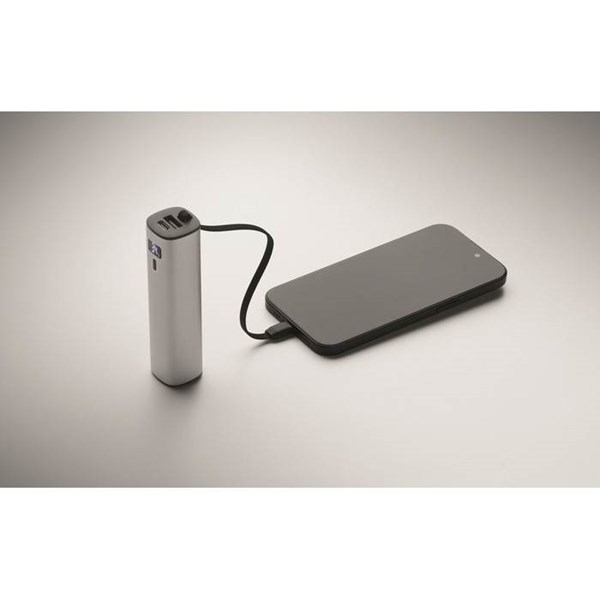 Obrázky: Matně stříbrná powerbanka 5000 mAh PD 20W, Obrázek 4