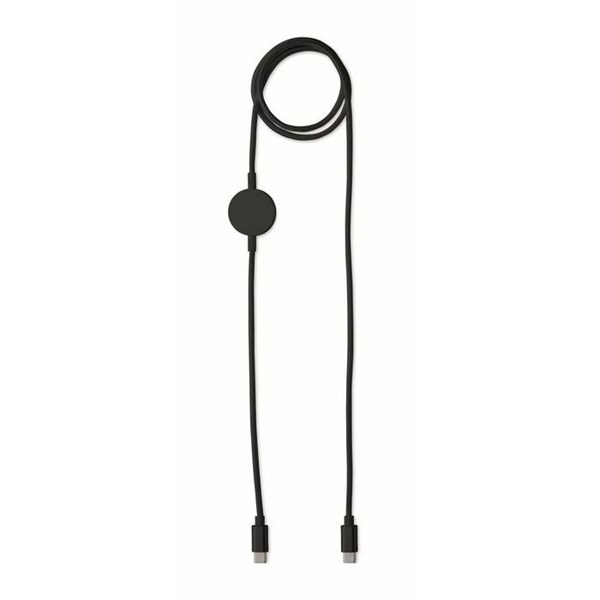 Obrázky: Černý 60 W kabel a nabíječka hodinek