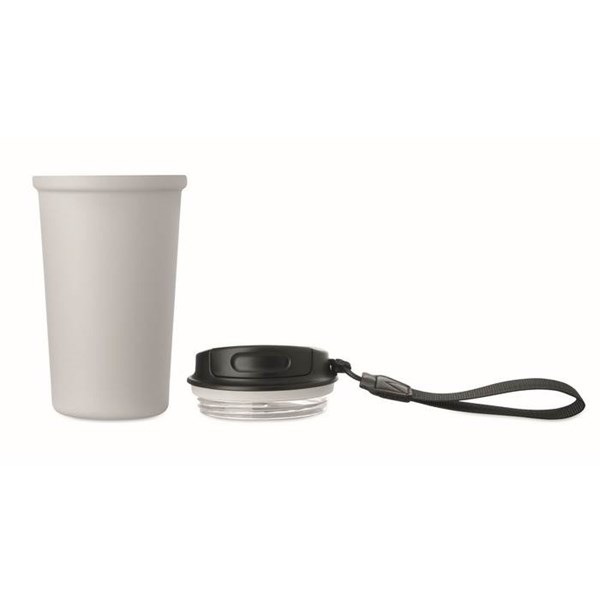 Obrázky: Bílý recyklovaný ocelový termohrnek 400ml, Obrázek 6