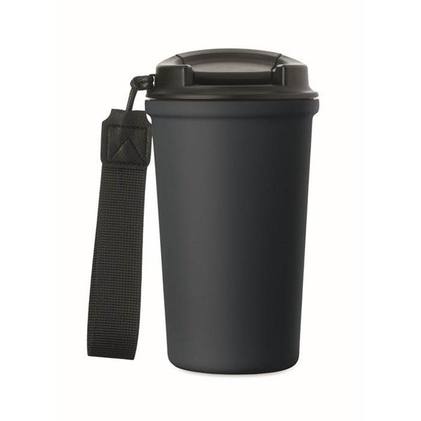 Obrázky: Tmavě modrý recyklovaný ocelový termohrnek 400ml, Obrázek 5