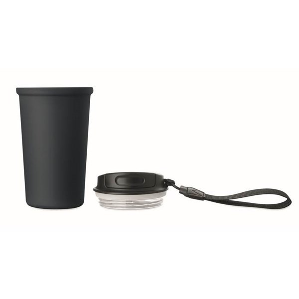 Obrázky: Tmavě modrý recyklovaný ocelový termohrnek 400ml, Obrázek 6