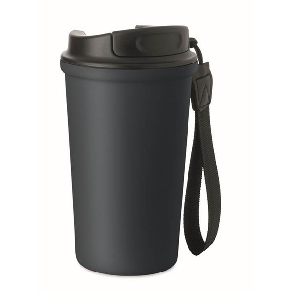 Obrázky: Tmavě modrý recyklovaný ocelový termohrnek 400ml, Obrázek 8