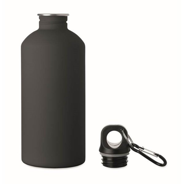 Obrázky: Černá jednostěnná nerez láhev 500 ml, Obrázek 2