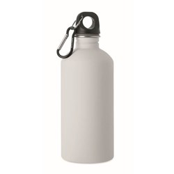 Obrázky: Bílá jednostěnná nerez láhev 500 ml