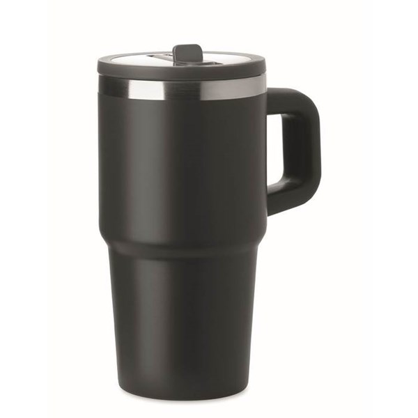 Obrázky: Černý termohrnek s dvojitou stěnou 500 ml, Obrázek 2