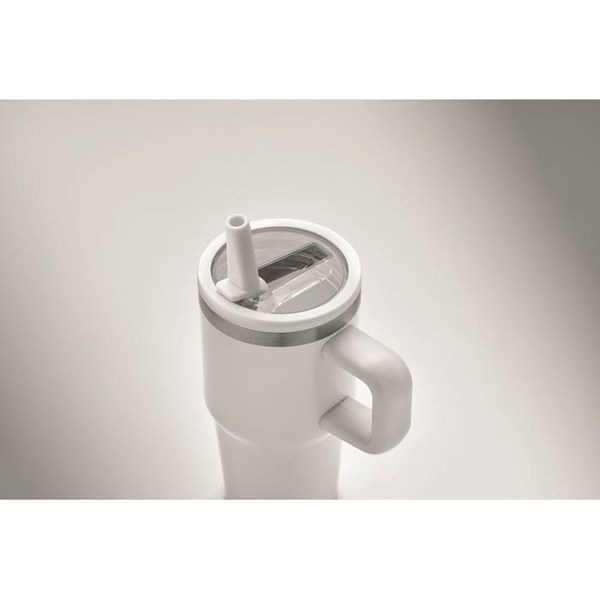Obrázky: Bílý termohrnek s dvojitou stěnou 500 ml, Obrázek 3