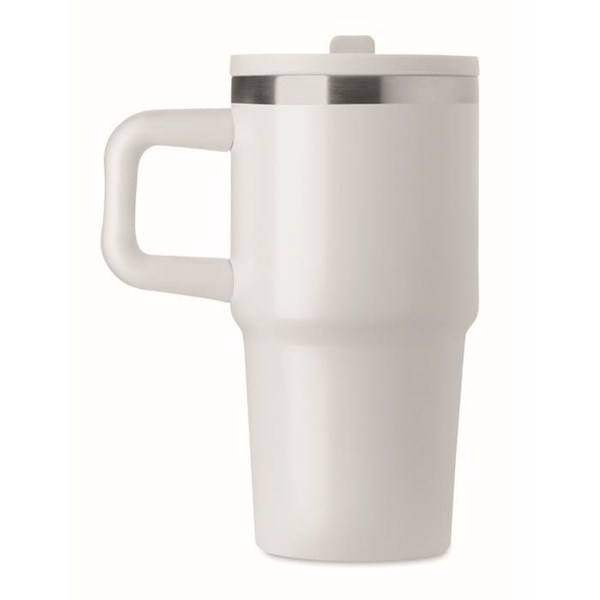 Obrázky: Bílý termohrnek s dvojitou stěnou 500 ml, Obrázek 5